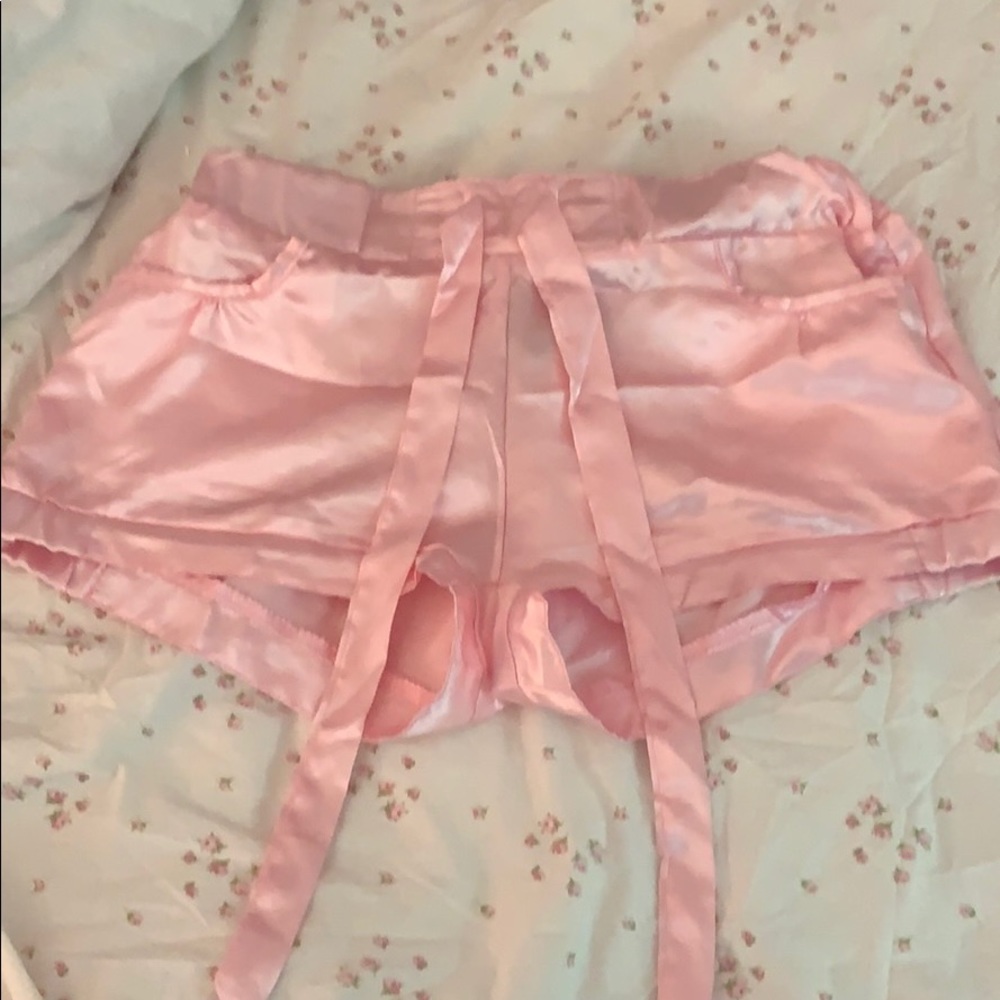 satin shorts